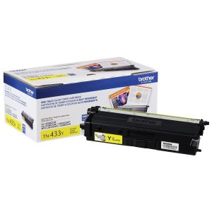 Toner Brother Amarillo Tn433y Para Rendimiento De 4000 Paginas Al 5 Por Ciento De Cobertura