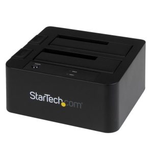 Base Docking Station Esata USB 3.0 Con Uasp De 2 Bahias Para Disco Duro O SSD SATA Iii De 2.5 O 3.5 Pulgadas - Startech.com Mod. SDOCK2U33EB