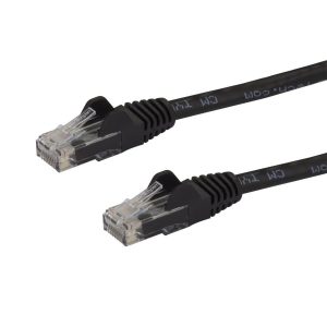 Cable De 1M De Red Ethernet Snagless Sin Enganches Cat 6 CAT6 Gigabit - Negro - Startech.com Mod. N6PATC1MBK