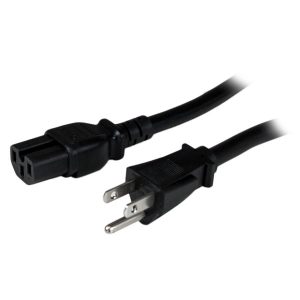 Cable De Corriente De 2.4M De Alimentacin Para Computadora - Servicio Pesado - 14AWG - Nema 5-15P A C15 - 15A 125V - Startech.com Mod. PXT515C158