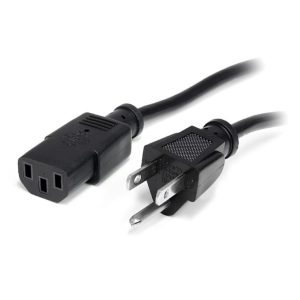 Cable De Corriente De 1.8M Estandar De Alimentacion Para Computadora - 18 Awg - NEMA5-15P A C13 - 10A 125V - Startech.com Mod. PXT101