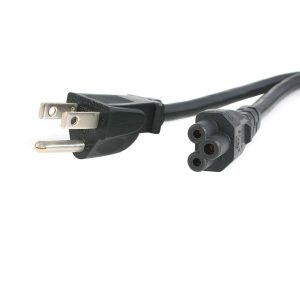 Cable De Corriente De 1.8M Estandar Para Laptop - 18AWG - Nema 5-15P A C5 - Mickey Mouse - Cable De Alimentacion Para Laptop - Startech.com Mod. PXT101NB3S