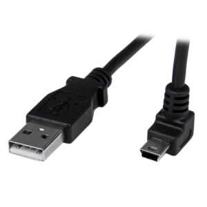 Cable Adaptador 1M USB A Macho A Mini USB B Macho Acodado En Ngulo Hacia Arriba Para Telfonos Tablets Dispositivos Mviles - Startech.com Mod. USBAMB1MU