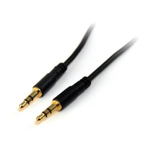 Cable De Audio De 91CM Delgado Slim - Audio Estereo Mini Jack Plug 3.5MM - Macho A Macho - Startech.com Mod. MU3MMS