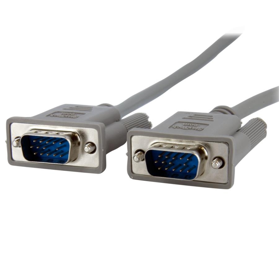 Cable Vga De Video 1.8M Para Pantalla - HD15 Macho A Macho - Gris - Startech.com Mod. MXT101MM