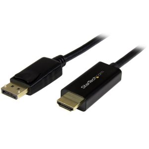 Cable Adaptador De 2M Displayport A HDMI - Color Negro - Ultra Hd 4K - Startech.com Mod. DP2HDMM2MB