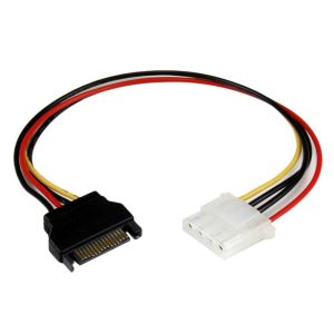 Cable Adaptador De 30CM Convertidor De 4 Pines A SATA - Hembra LP4 A Macho SATA Alimentacin Corriente - Conversor - Startech.com Mod. LP4SATAFM12