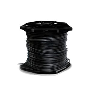 Bobina De Cable Wam Coaxial Siames Rg-59 Cu Malla 95% 20 Awg + 2/18 Awg 305 Mts Color Negro
