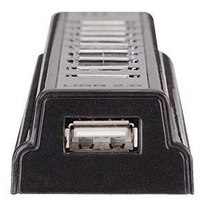 Hub Usb,Manhattan,161572, V2.0 10 Ptos Con Fuente
