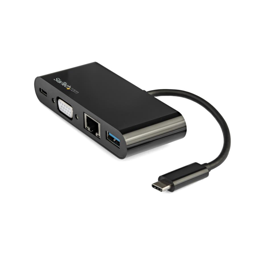 Docking Station Usb-C Para Portatiles - Dock Mini USB Tipo C A Vga Gbe Con Puerto USB 3.0 - Pd De 60W De Paso - Win, Mac Y Chrome - Startech.com Mod. DKT30CVAGPD