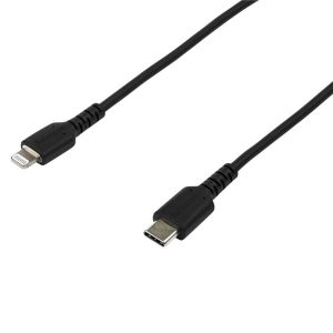 Cable De Carga De 2M Usb-C A Lightning - Color Negro - Cable USB De Carga Y Alta Resistencia - Certificado Mfi Apple - Startech.com Mod. RUSBCLTMM2MB