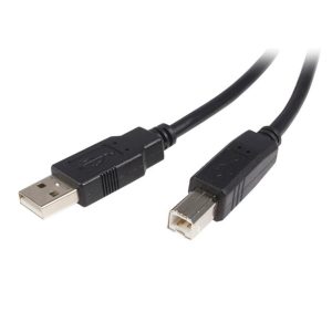 Cable USB De 5M Para Impresora - 1X USB A Macho - 1X USB B Macho - Adaptador Negro - Startech.com Mod. USB2HAB5M