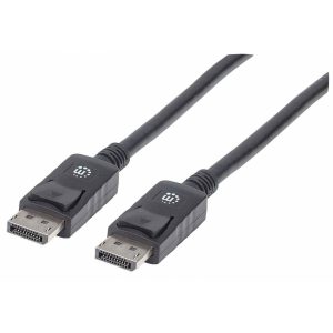 Cable Displayport,Manhattan,306935, V1.2 M-M 1.0M Negro 4K60HZ