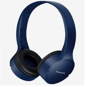 Audifonos Bluetooth Tipo Diadema (On-Ear) PANASONICRB-HF420BPUA, Color Azul, Funcion Manos Libres/Microfono, 50 Horas De Reproduccion Continua, Ultralivianos