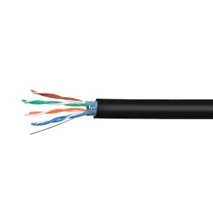 Bobina De Cable Exterior Condumex CAT5E Utp Con Gel 100% Cobre 24 Awg 305 Mts Color Negro