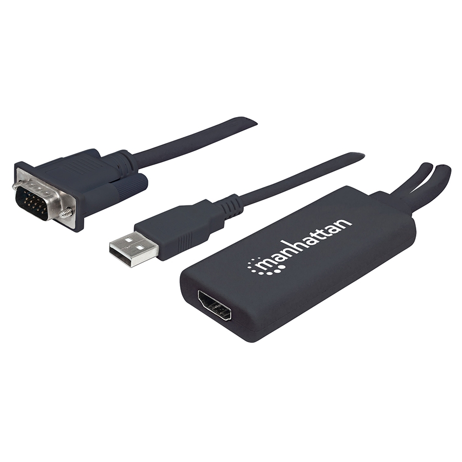 Convertidor Video,Manhattan,152426, Svga+Audio USB A HDMI - Imagen de 5