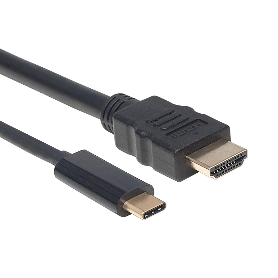 Cable Usb,Manhattan,152235,-C A HDMI M 1.0M 4K@30HZ, Negro - Imagen de 3