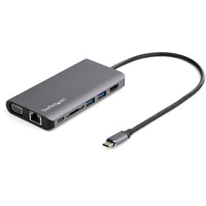 Docking Station Usb-C Multipuertos - HDMI O Vga - Pd De 100W Entrega De Alimentacion - Cable De 30CM - Lector De Sd (DKT30CHVAUSP) - Startech.com Mod. DKT30CHVAUSP