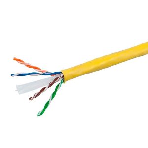Bobina De Cable Condumex CAT6 Utp Ultracat Cm 100% Cobre 23 Awg 305 Mts Color Amarillo