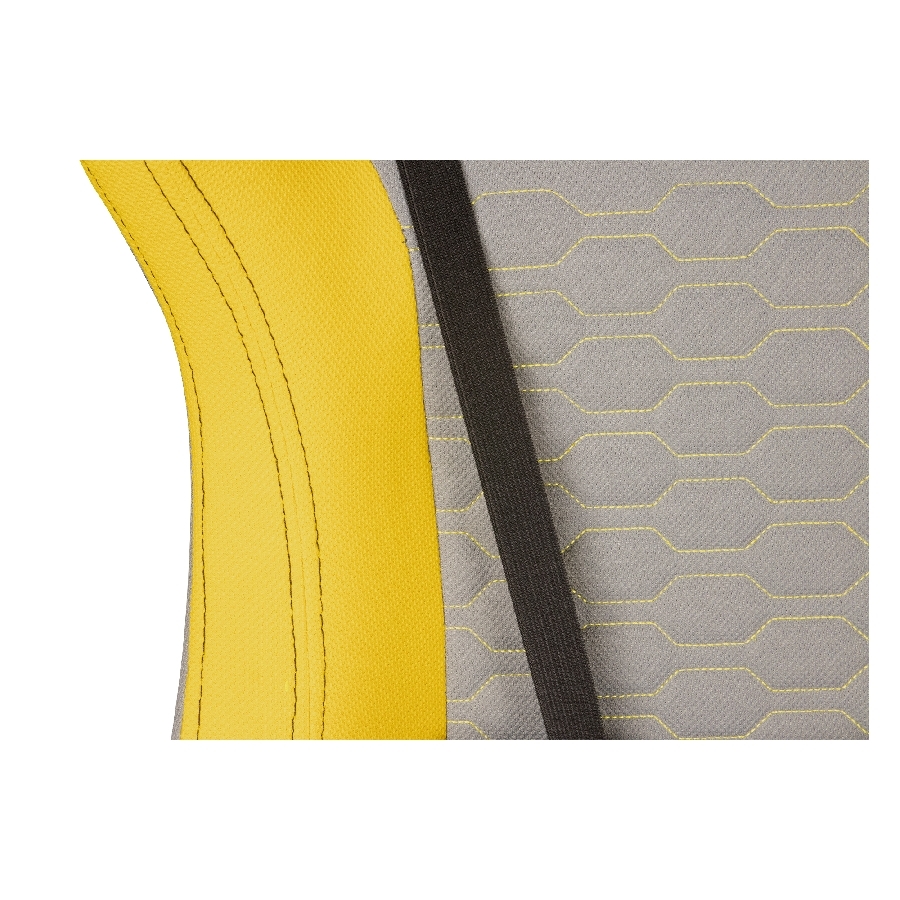 Silla Gamer Balam Rush Thunder Tour Dark-Light Edition Xl Plus / Tela / Mec Mariposa / Clase 4 / Inclinacion De 90 A 180 Grados/ Color Gris-Amarillo/ Br-932875 - Imagen de 2