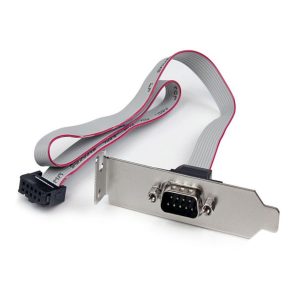 Adaptador De 0.4M Header Cabezal Bracket Serie Serial DB9 RS232 A Idc 10 Pines Placa Base Perfil Bajo - Startech.com Mod. PLATE9M16LP