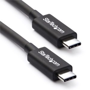 Cable Thunderbolt De 2M - Thunderbolt 3 Usb-C 20GBPS - Compatible Con Thunderbolt, Displayport Y USB - 4K A 60HZ - Hasta 100W - Startech.com Mod. TBLT3MM2M