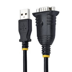 Cable De 1M USB A Serial, Convertidor DB9 Macho RS232 A Usb, Prolific, Adaptador USB A Serial Para Plc/Impresora/Escner, Adaptador USB A Puerto Com, Windows/Mac - Startech.com Mod. 1P3FP-USB-SERIAL