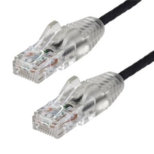 Cable De 30CM De Red Ethernet CAT6 Delgado Sin Enganches - Cable De Red Snagless - Negro - Startech.com Mod. N6PAT1BKS
