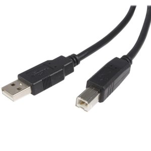 Cable USB De 1.8M Para Impresora - USB 2.0 Certificado - 1X Usb-A Macho - 1X Usb-B Macho - Negro - Startech.com Mod. USB2HAB6
