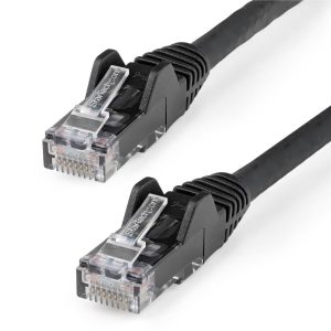 Cable Ethernet Cat 6 De 50 Cm - Lszh - Cable De Red Patch CAT6 Utp RJ45 POE De 100W 10 Gbe Sin Enganches Negro, Etl - Startech.com Mod. N6LPATCH50CMBK