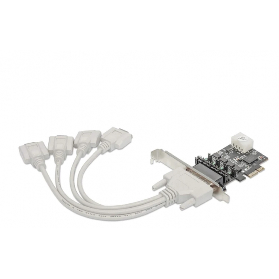 Tarjeta Pci Express,Manhattan,153584,Serial 4 Puertos - Imagen de 2