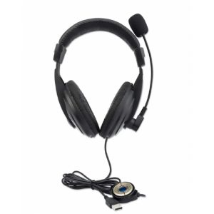 Audifonos Diadema, Manhattan,179843, USB Mediano, Control Integrado