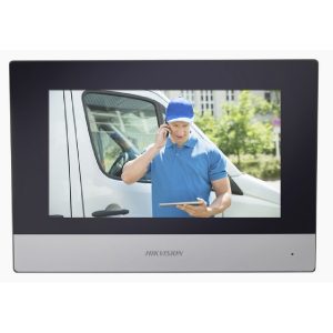 Monitor IP WIFI Touch Screen 7 Para Videoportero IP Hikvision DS-KH6320-WTE1 Video En Vivo / POE Estandar / Apertura Remota / Llamada Entre Monitores / Audio De Dos Vias / Policarbonato
