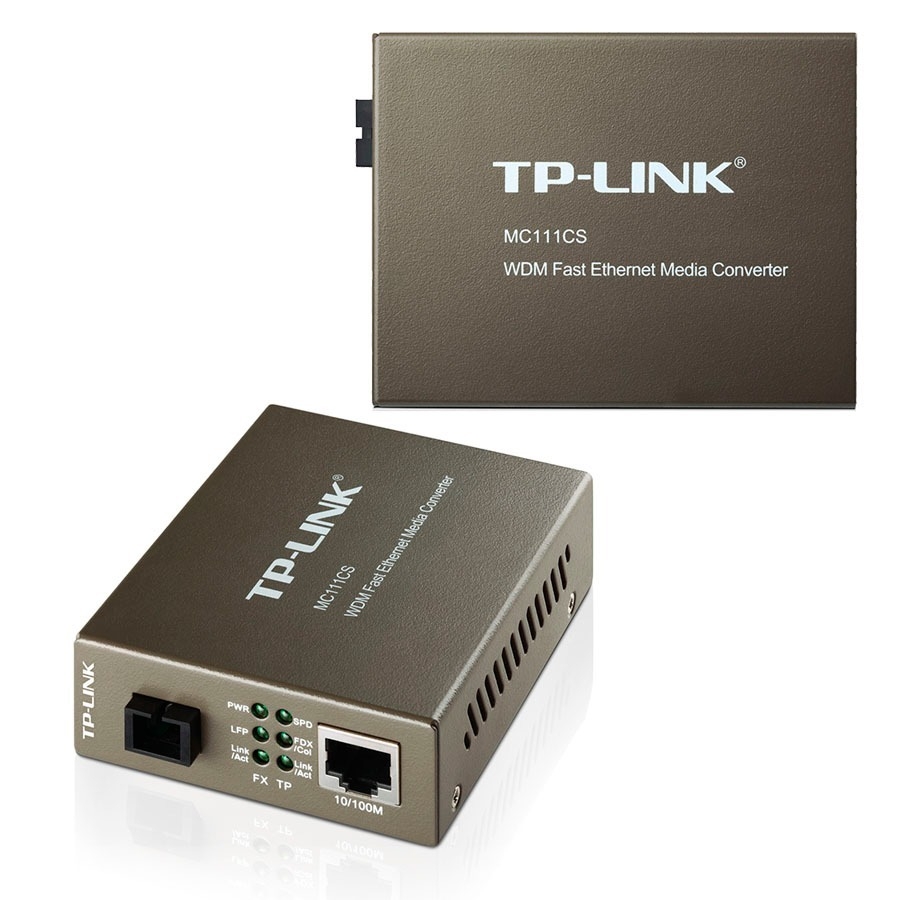 Convertidor De Medios | TP-LINK | MC111CS | Mono Modo | Wdm Conector De Fibra Sc A RJ45 | 10/100MBPS - Imagen de 3