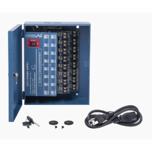 Fuente De Poder Profesional Heavy Duty Epc By Hikvision XP-16DC-20-4KV 20 Amperes / 16 Canales / Hasta 1.25A Por Salida / Ajuste Independiente De 11 A 15 Vcc Por Salida / Proteccin Sobrecargas