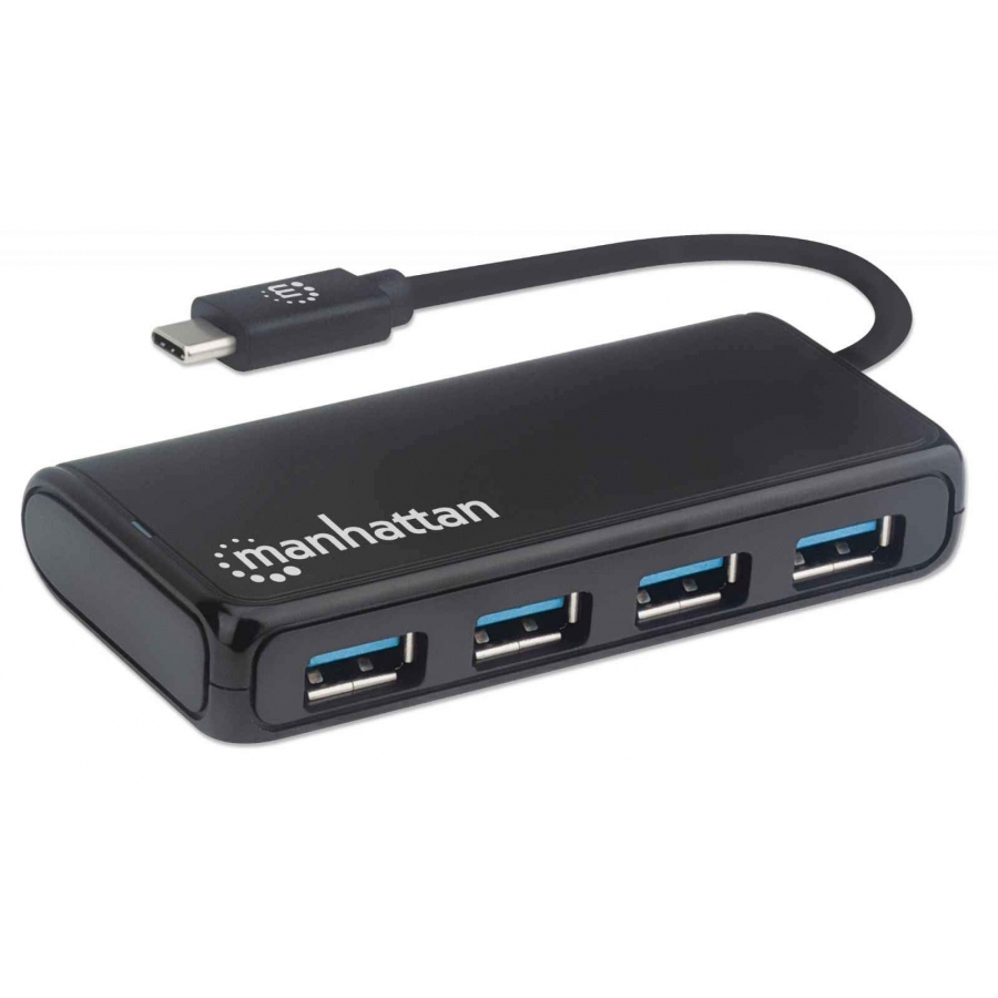 Conector Hub Usb,Manhattan,164924,-C 4 Ptos A