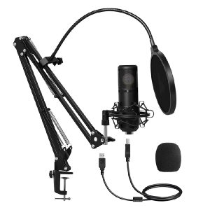 Microfono Gamer Balam Rush Stelar MC970 / USB / Puerto Xlr / Unidireccional / Con Soporte De Brazo / Filtro Anti Pop / Rotacion 360° / Negro / Br-932967