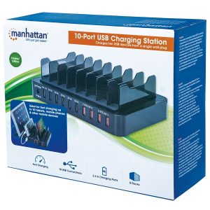 Estacion De Carga,Manhattan,180009, USB 10 Dispositivos