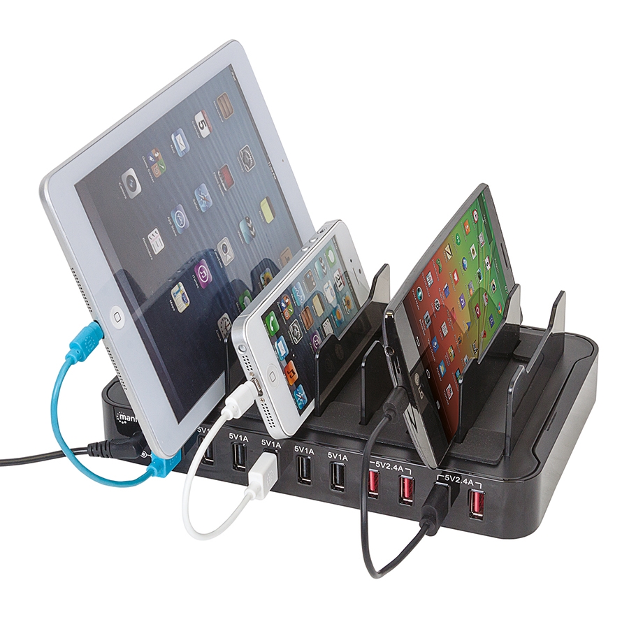 Estacion De Carga,Manhattan,180009, USB 10 Dispositivos - Imagen de 3