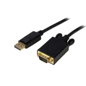 Cable Adaptador De 1.8M Convertidor De Video Displayport Dp A Vga - Activo - 1080P - Negro - Startech.com Mod. DP2VGAMM6B