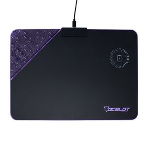 Ocelot Mouse Pad Rigido Tipo Rgb, Carga Inalambrica Para Smartphones, Conexin Mediante USB Plug And Play