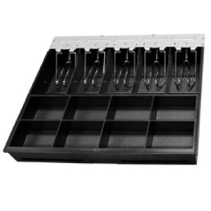 Bandeja Para Cajon De Dinero CD350 3NSTAR Mod. CT350 355MM X 326MM, Fabricada En Plastico Con Sujetador De Billetes De Metal 8 Espacios Para Monedas 5 Espacios Para Billetes.