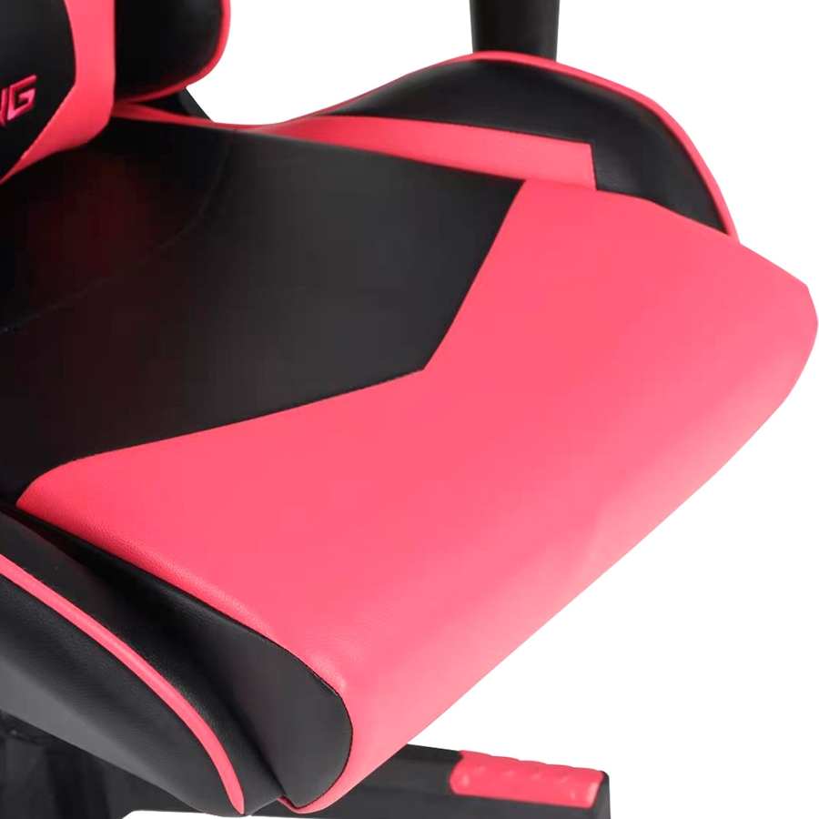 Silla Ocelot Gaming Ogs-03 / Vinipiel / Base Nylon Ajustable / Descansabrazos 2d / Piston Clase 4 / Reclinable 90-155 Grados / Hasta 150kg / Cojines Lumbar Y Cervical / Color Negro Con Magenta - Imagen de 2