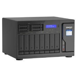 Nas Qnap TVS-H1288X-W1250-16G/ 12 Bahias /8 De 3,5 4 De 2,5/ Seis Nucleos 4.7 GHZ/16GB DDR4 Udimm Hasta 128GB/4 Pto 2,5 Gbe/2 Pto 10 Gbe /Usb 3.2 X2/ Hotswap/ No Incluye Discos/ M.2 22110/2280 NVME