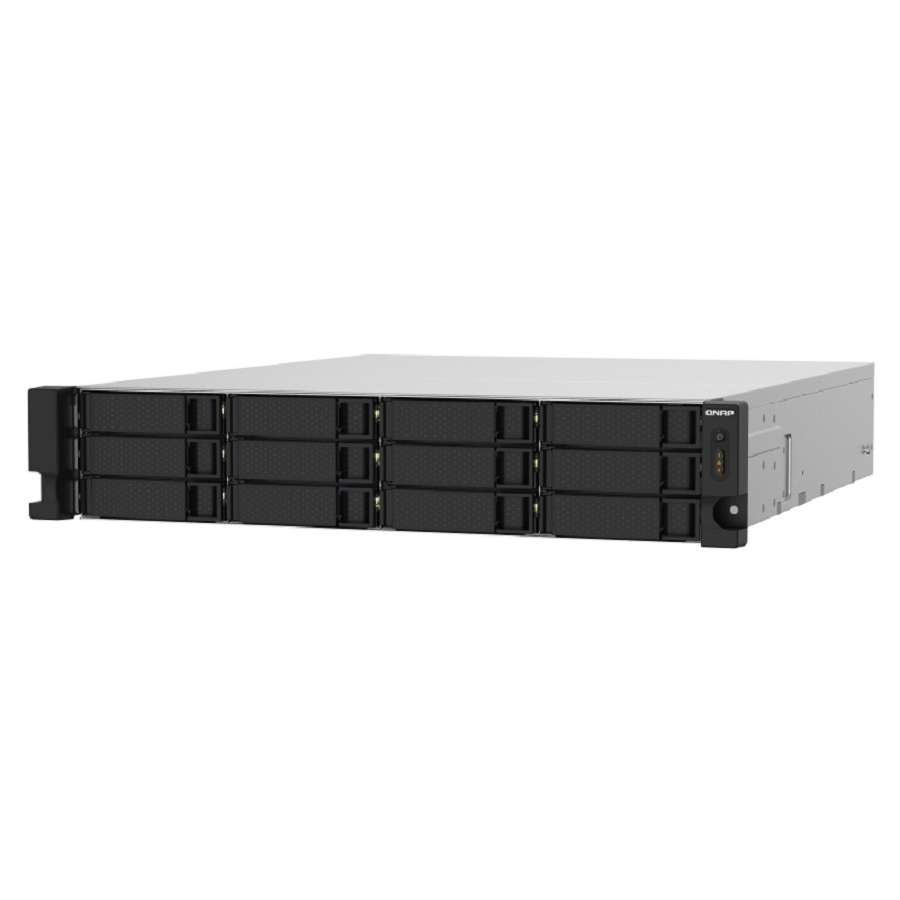 Nas Qnap TS-1232PXU-RP-4G /Fuente Redundante/ 12 Bahias SATA HDD 3,5/Rack 2U/NUCLEO Cuadruple 1.7 GHZ/4GB DDR4 Udimm Hasta 16GB/2 Pto 2,5 Lan Gbe /2 Pto Sfp 10 Gbe/ USB 3.2 X4 /Hotswap/ No Incluye D - Imagen de 2