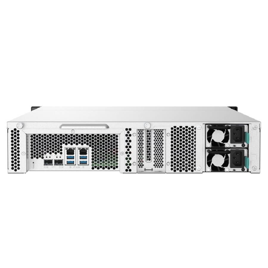 Nas Qnap TS-1232PXU-RP-4G /Fuente Redundante/ 12 Bahias SATA HDD 3,5/Rack 2U/NUCLEO Cuadruple 1.7 GHZ/4GB DDR4 Udimm Hasta 16GB/2 Pto 2,5 Lan Gbe /2 Pto Sfp 10 Gbe/ USB 3.2 X4 /Hotswap/ No Incluye D - Imagen de 4