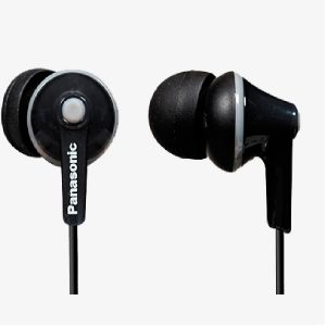 Audifonos Tipo Insercion (In-Ear) Panasonic RP-HJE125PP Color Negro Conector 3.5MM
