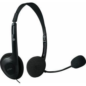 Audifonos Acteck Discover HJ210 / Diadema Con Microfono / 2 Conectores 3.5 Mm / Sonido Estereo / Negro / Muaa-005