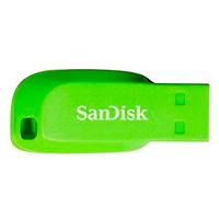 Memoria SANDISK 16GB USB 2.0 Cruzer Blade Z50 Electric Green SDCZ50C-016G-B35GE