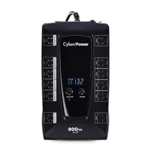 No Break Cyberpower (AVRG900LCD) 900VA /480W, Interactivo, Torre ,12 × Nema 5-15R, 6 Respaldo Y 6 Supresión, 3 Años De Garantía, Incluyendo Batería..